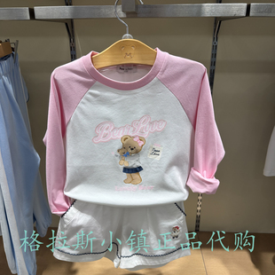 PawinPaw童装专柜正品26秋款女童卡通拼色圆领长袖T恤PCLAG3731K