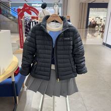 Elandkids衣恋童装专柜正品25春款女童收腰羽绒服外套EKJDF1121B