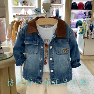 TeenieWeenie婴童专柜正品25秋男宝帅气牛仔夹克外套T0JE253806A