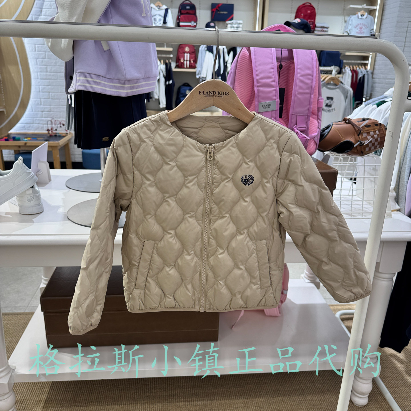 衣恋童装正品男女童圆领羽绒服