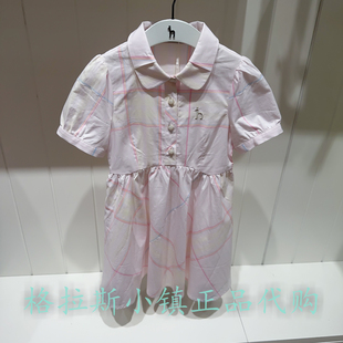hazzys哈吉斯童装国内代购26夏款女童翻领连衣裙HZUXGD01CZ140