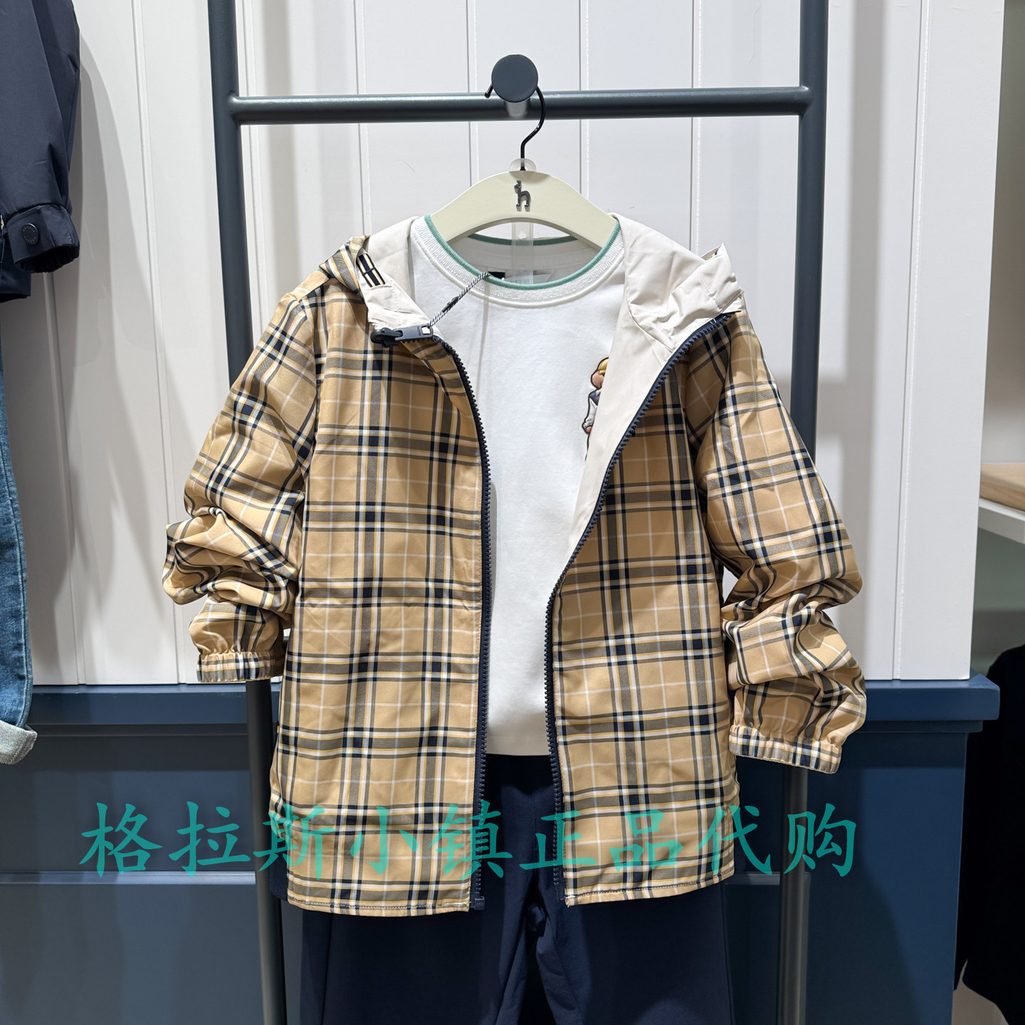 hazzys哈吉斯童装春男童三防外套