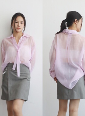 SZ 拿捏气质 cleanfit简约高级灰色高腰显瘦防走光西装短裙裙裤