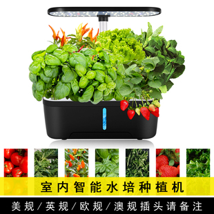智能室内无土纯水培绿植物种植机玫瑰香水花蔬菜育苗好养花盆器皿