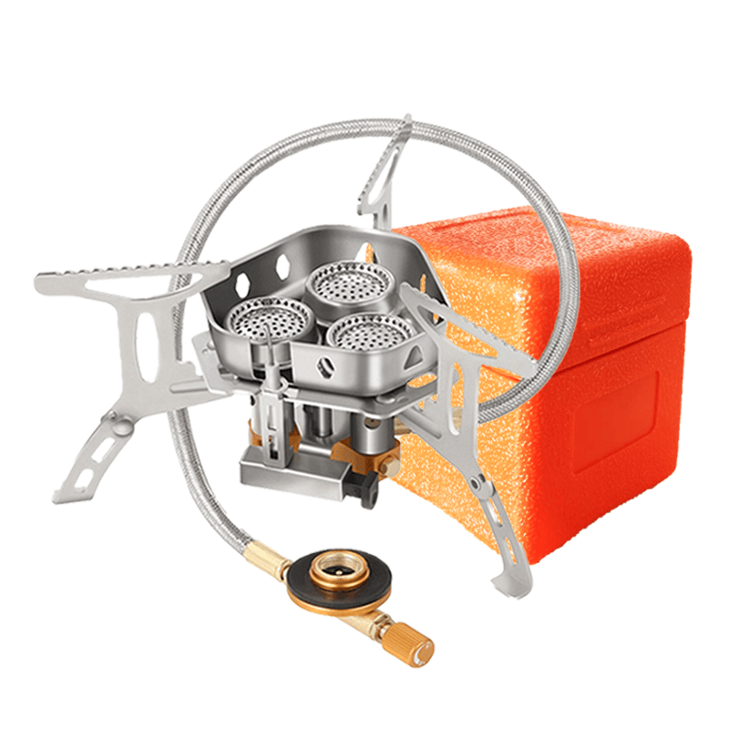 户外炉头灶具三头猛火防风气炉子