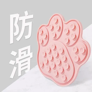 墊硅膠進食食具餐墊貓狗帶吸盤舔食寵物墊緩慢便攜慢食防打翻