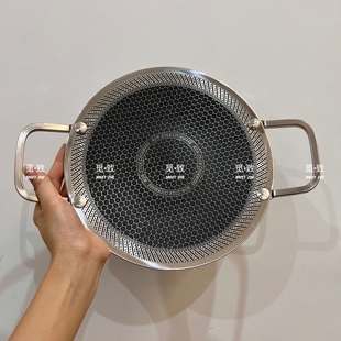 316不锈钢烤盘户外烧烤盘 烤肉锅露营家用电磁炉煎烤盘 铁板烧韩式