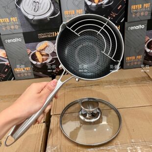 日式 雪平锅316不锈钢奶锅宝宝辅食锅家用无涂层不粘煮面小锅汤锅