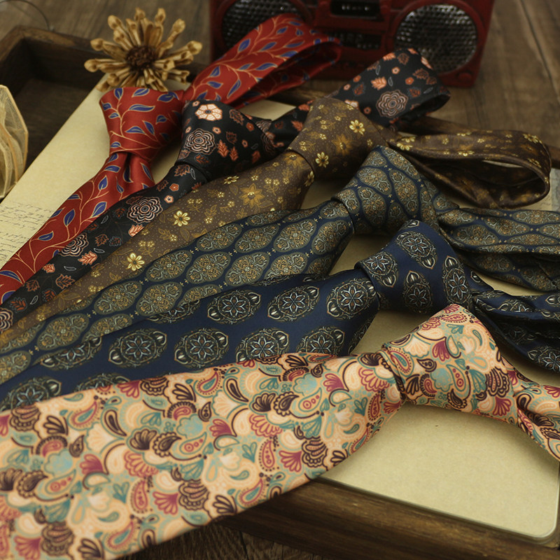 秘境系列印花领带个性花纹暗红咖色8CM复古港风文艺正装婚庆舞台,服饰配件/皮带/帽子/围巾,领带,淘宝优惠券,粉丝福利购,淘宝优惠卷