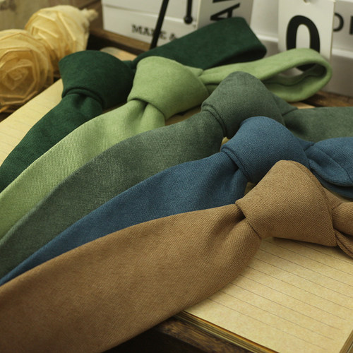 色织纯色百搭休闲领带