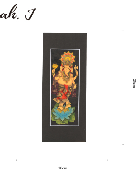 巴厘岛特色纯手工绘画wayang皮影戏舞者小号 旅游纪念品