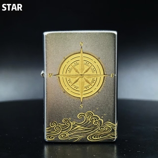 STAR恒星905幸运转盘纱铬填漆煤油打火机纱铬煤油机送男友礼物