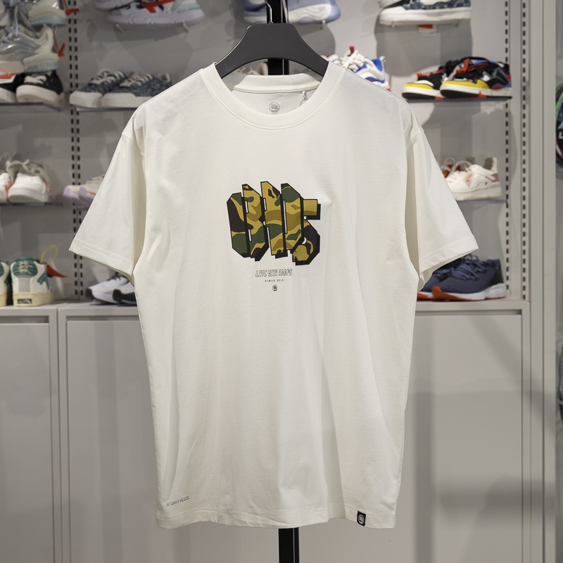 李宁短袖男子吸湿排汗短袖文化衫