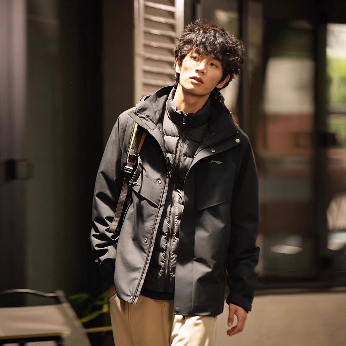 李宁25冬季三合一冲锋衣