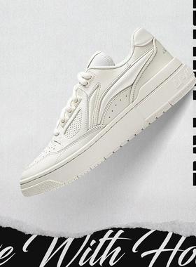 李宁2025秋季反伍BADFIVE新秀男女同款小白鞋篮球文化鞋ABCU005