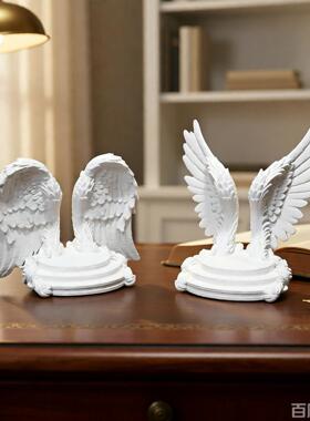 天使翅膀3D打印基座桌面摆件现代艺术极简手办玩偶潮玩底座