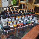 笔涂漆水性漆颜料油漆桌面油漆架展示架收纳架可收纳AV GW漆