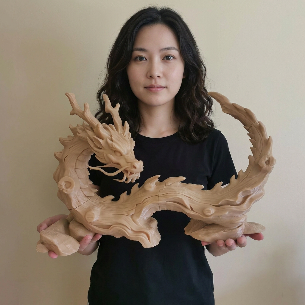 鱼缸水族摆件造景3d打印摆件创意真实木纹理沉底大内饰鱼虾躲避屋