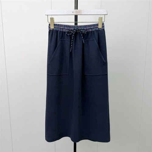 fei●2026秋季新品 休闲半身裙女松紧腰显瘦直筒长款百搭卫裙7234
