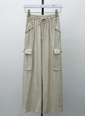 C●2026春季新品 阔腿工装裤女高腰显瘦宽松休闲直筒长裤5153