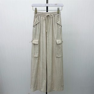 2026春季 女高腰显瘦宽松休闲直筒长裤 新品 裤 5153 阔腿工装