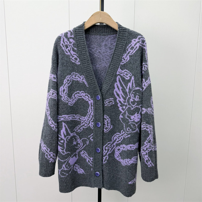 S●2026冬季新品 针织开衫女慵懒风休闲宽松百搭毛衣外套818