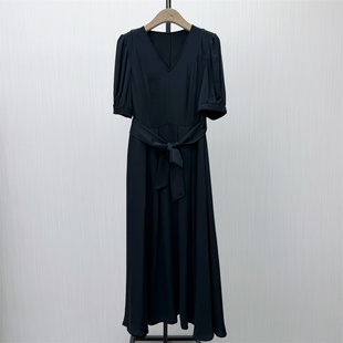 fei●2026夏季新品 法式v领连衣裙女气质显瘦小清新a字茶歇裙6321