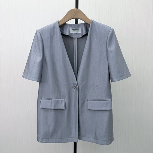 迪●2026春季新品 时尚短袖西装外套女宽松休闲通勤西服上衣1878