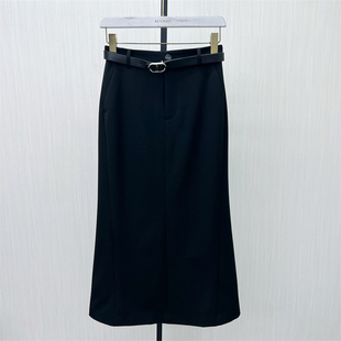 西装 新品 半身裙女高腰显瘦气质通勤直筒长裙8022 2025冬季 良月