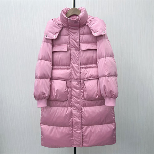 图●2025冬季新品 长款羽绒服女宽松休闲百搭加厚保暖外套8713