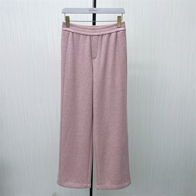 良月●2025冬季新品 加绒卫裤女松紧腰显瘦宽松休闲阔腿长裤8403