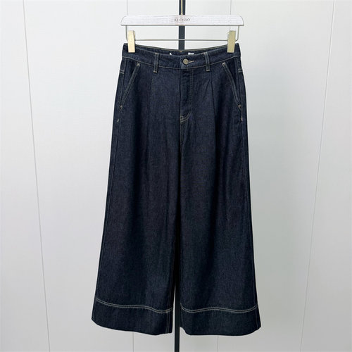 S●2026冬季新品 磨毛牛仔裤女高腰显瘦宽松休闲百搭阔腿长裤780