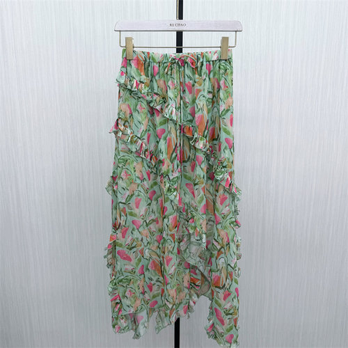 伊●2026夏季新品 碎花半身裙女小清新气质通勤显瘦a字长裙3266