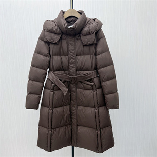 长款 fei 羽绒服女时尚 新品 宽松加厚保暖白鸭绒外套8295 2025冬季