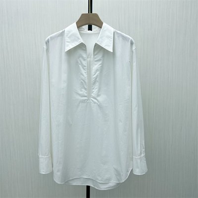 KA●2025秋季新品 慵懒风长袖衬衫女休闲宽松百搭中长款上衣1172