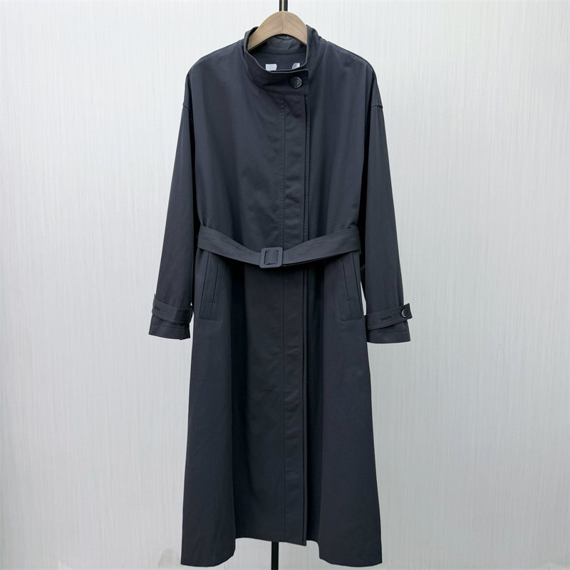 艾W●2026春季新品 风衣外套女宽松长款英伦风休闲通勤大衣3219