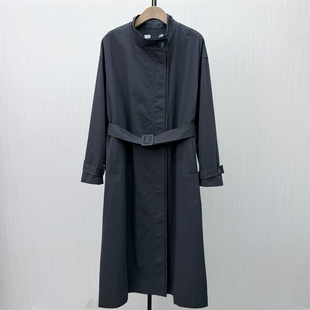 艾W●2026春季新品 风衣外套女宽松长款英伦风休闲通勤大衣3219