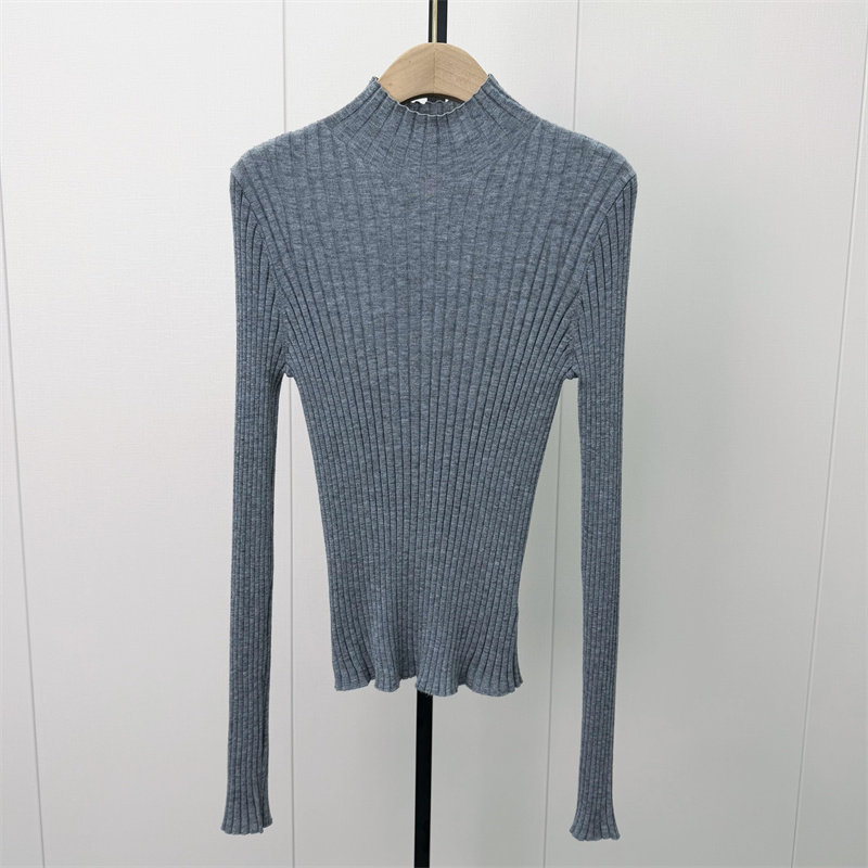 S●2026冬季新品 绵羊毛针织衫女基础修身显瘦毛衫打底上衣929