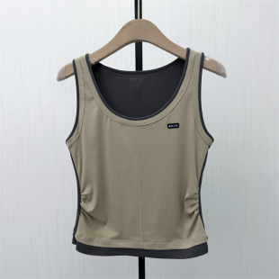 T恤女简约通勤百搭修身 无袖 新品 打底背心上衣727 2026夏季