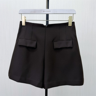 2026春季 女高腰显瘦宽松休闲通勤a字阔腿裤 新品 短裤 2211 西装 乂