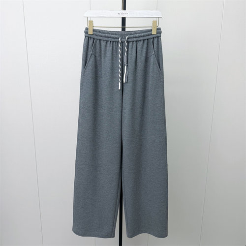 S●2026秋季新品 阔腿裤女松紧腰显瘦直筒长裤休闲百搭卫裤816