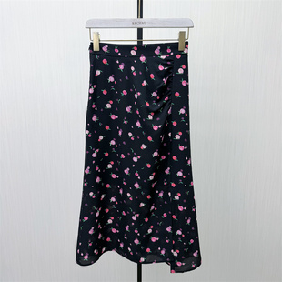 图●2026夏季新品 复古碎花半身裙女气质显瘦淑女长裙a字裙9175