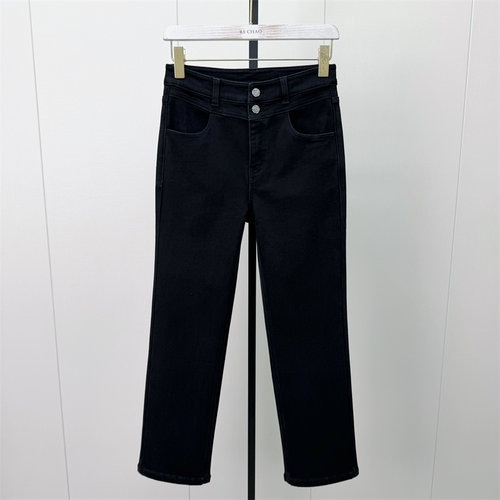 S●2026冬季新品 磨毛小脚牛仔裤女高腰显瘦修身长裤铅笔裤776