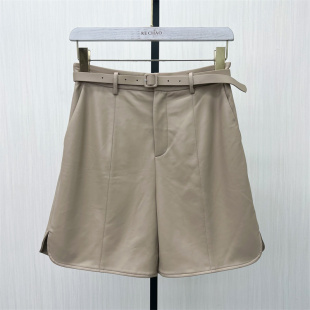 皮裤 新品 女时尚 高腰显瘦阔腿裤 205 彩 小个子百搭靴裤 2025冬季