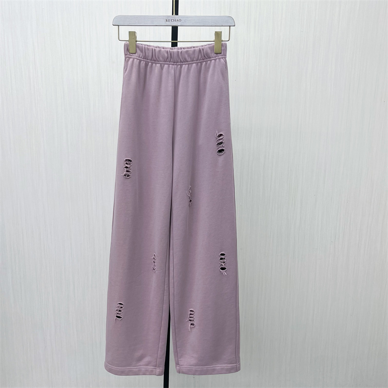 S●2025秋季新品 休闲直筒卫裤女松紧腰显瘦宽松通勤阔腿裤761