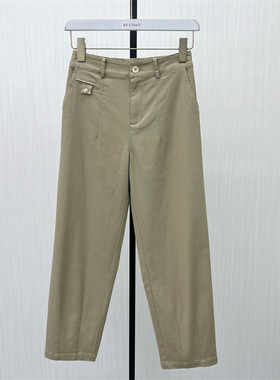 C●2025秋季新品 直筒长裤女高腰显瘦宽松通勤百搭休闲裤子5322