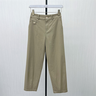 C●2025秋季新品 直筒长裤女高腰显瘦宽松通勤百搭休闲裤子5322