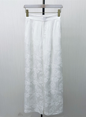 迪●2026春季新品 阔腿裤女高腰显瘦直筒裤垂感拖地休闲长裤6551