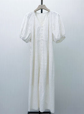 fei●2026夏季新品 法式泡泡袖连衣裙女气质显瘦小清新茶歇裙6255