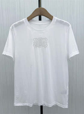 伊●2026夏季新品 纯色T恤女简约日常百搭宽松休闲短袖上衣588